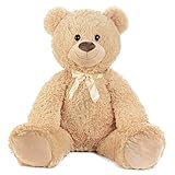 XXL Teddybär 1m Hellbraun Kuschelbär Kuscheltier Stofftier Bär Teddy