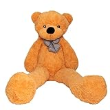 MAKOSAS Teddybär Kuschelig Plüschbär Weiches Spielzeug für Kinder 180cm (Orange)