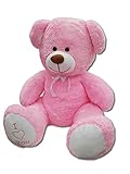 Odolplusz Riesen Teddybären 160 cm - Baby Kuscheltiere Große Teddy - Kuscheltier Für Babys Riesen Teddybär - XXL Plüschtier Teddy Bär, Geschenkideen Zum Geburtstag, Geschenke Zum Jahrestag (Rosa)