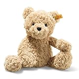 Steiff Kuscheltier Teddy Jimmy hellbraun 30 cm, Soft Cuddly Friends, kuscheliges Stofftier für Jungen, Mädchen & Babys, Kuscheltier ab 0 Monaten, Plüschtier Teddybär