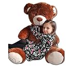 Odolplusz Riesen Teddybären 160 cm - Baby Kuscheltiere Große Teddy - Kuscheltier Für Babys Riesen Teddybär - XXL Plüschtier Teddy Bär, Geschenkideen Zum Geburtstag, Geschenke Zum Jahrestag (Braun)