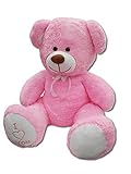 Baby Pluesh XXL Teddybär Plüsch Kuschel Stoff Plüsch Riesen Teddy Bär Groß 160cm (Rosa)