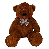MAKOSAS Teddybär Kuschelig Plüschbär Weiches Spielzeug für Kinder 120cm (Braun)