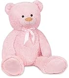 BRUBAKER XXL Teddybär 100 cm - Rosa - Stofftier Plüschtier Kuscheltier