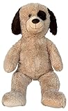 Wagner 9095 - Riesen XXL Hund 100 cm groß in hell-braun - Plüschbär Kuschelbär Teddy Bär Kuschelhund 1,0 m