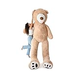 MKS. Riesen Teddybär XXL Kuschelbär 100-340 cm groß Plüschbär - Original Teddy Bär Braun (340 cm)