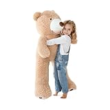 MKS. Riesen Teddybär XXL Kuschelbär 100 cm groß Plüschbär - Original Teddy Bär Braun (100 cm)