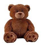 XXL Teddybär 100cm Dunkelbraun Kuschelbär Kuscheltier Bär 1m Riesen Teddy