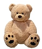 Lifestyle & More Riesen Teddybär Kuschelbär XXL 100 cm groß Plüschbär Kuscheltier samtig weich